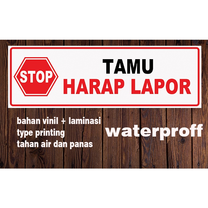 STOP TAMU WAJIB LAPOR