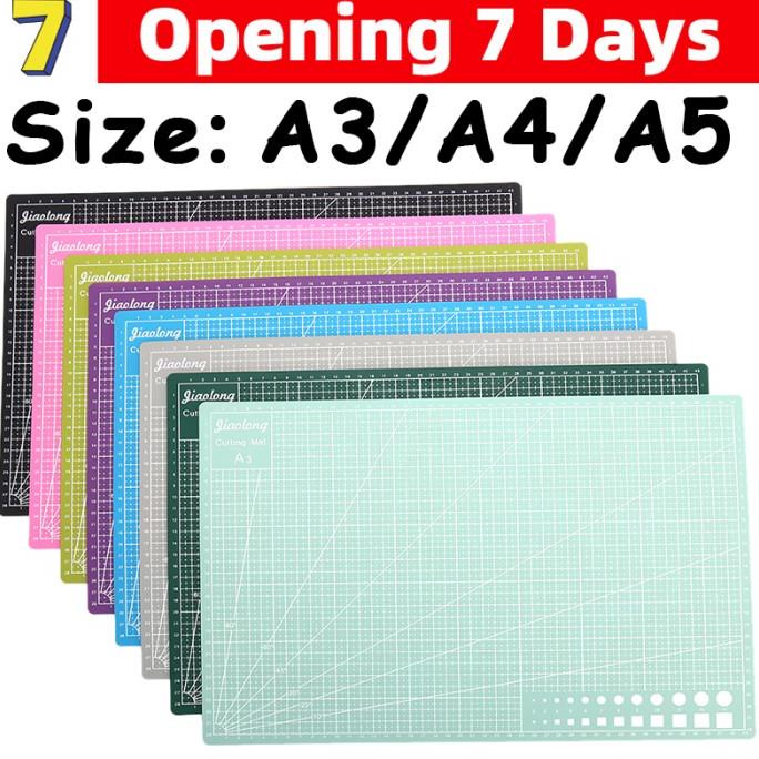 

A3 PVC Cutting Mat Cutting Pad Board Papan Potong Kulit DIY Tool