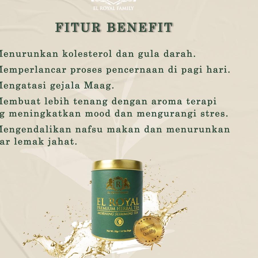 

SEGERA BELI 1 Paket El Royal Premium Herbal Tea - Teh Herbal Untuk Kesehatan Melancarkan Pencernaan KBUD*