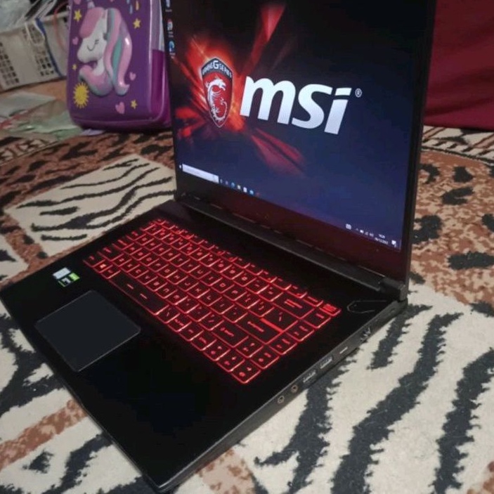 LAPTOP MSI GAMING GF63 Thin Cor i5-9300H Ram 16GB/SSD 256GB+ HDD 1TB GTX1650Ti 4GB