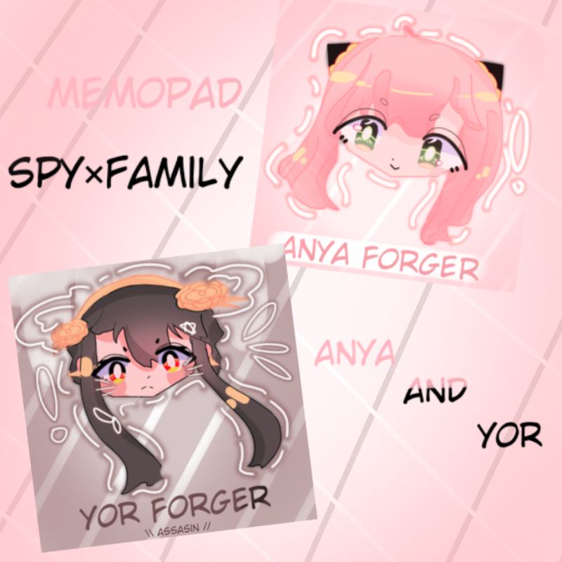 

(READY STOCK) REAL PICTURE Memopad Spy×Family Yor Forger, Anya Forger Forger Family