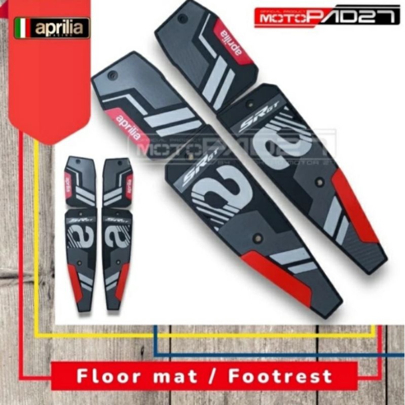 Bordes Karpet pijakan kaki Footrest Floor APRILIA SR-GT 200 Premium Rubber