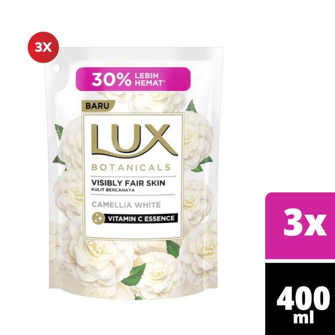 PROMO SERU [COD] LUX Sabun Cair White Impress Refill - 450Ml - Isi 3 ORIGINAL 100%