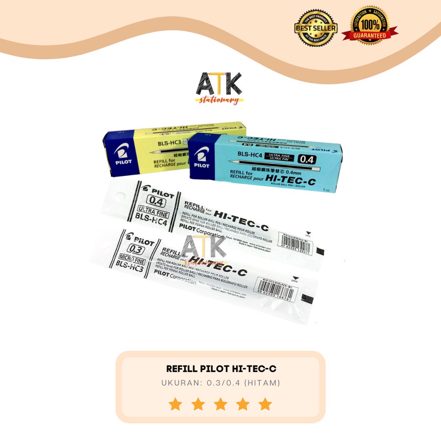 

Refill Isi Ulang Pulpen Pilot Hi-Tec-C 0.3/0.4 atk