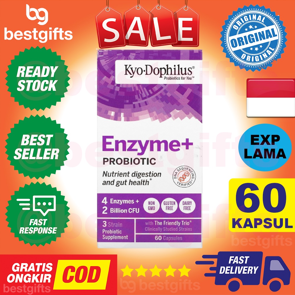 KYO-DOPHILUS KYO DOPHILUS KYOLIC ENZYME PROBIOTIC PENCERNAAN GAS KEMBUNG KEKEBALAN TUBUH 60 KAPSUL