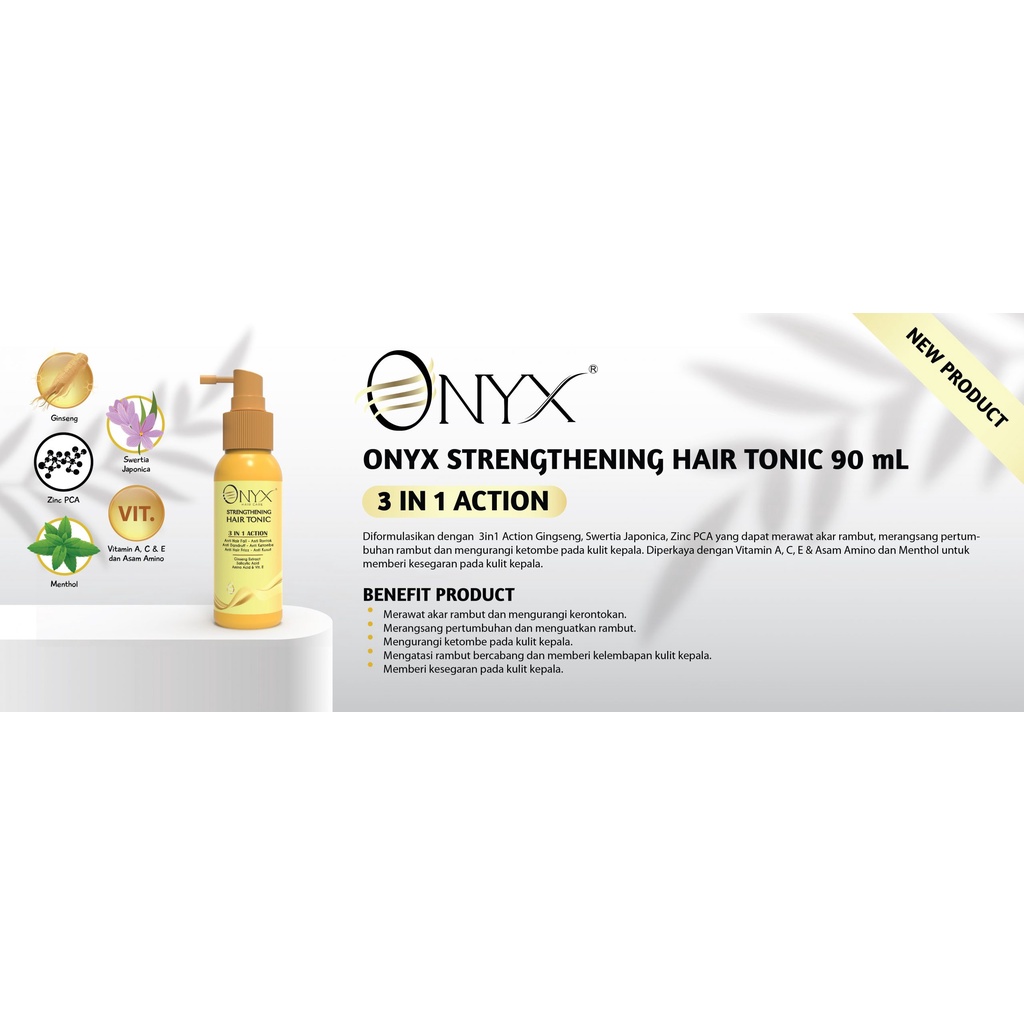 Onyx Strengthening Hair Tonic 3in1 Action