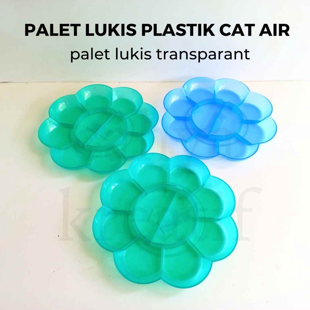 

palet lukis / palet lukis plastik cat air / KUAS LUKIS