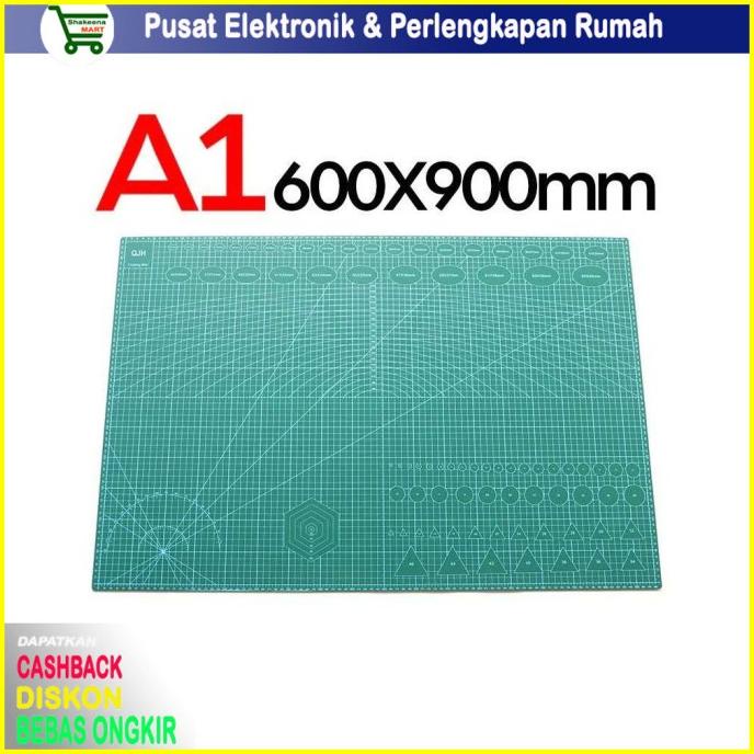 

Terlaris Work Cutting Mat Pad A1 90 x 60 cm QJ4 Green Termurah