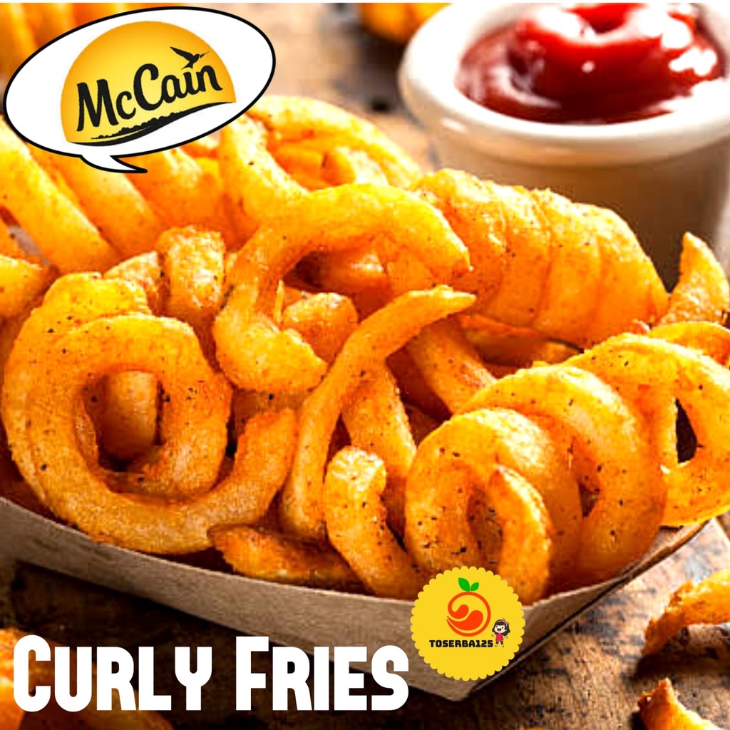 

Kentang beku frenfries berbumbu curly mc cain - TOSERBA125