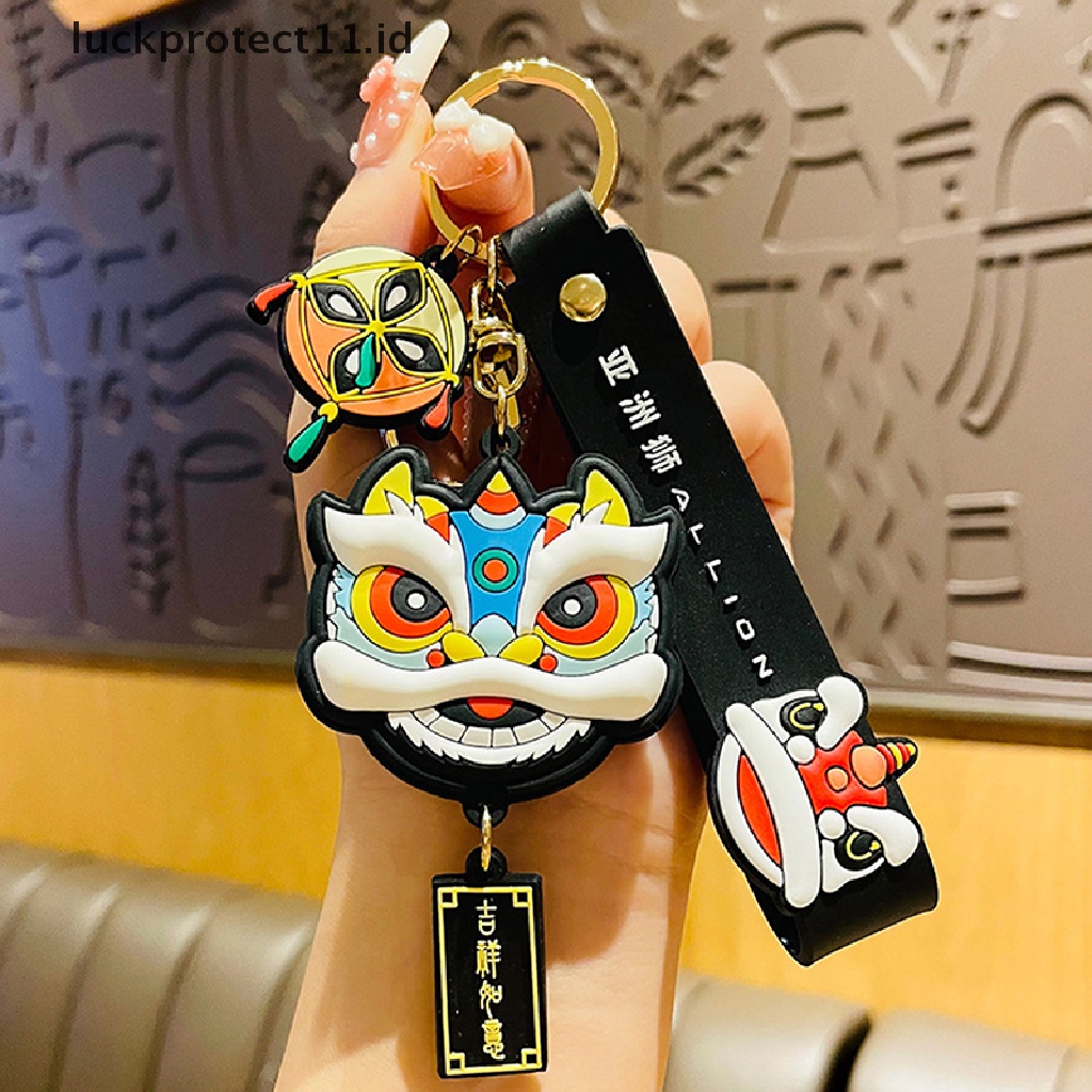 /Fashion Hot// Fashion// Fashion Lion Dance Tas Liontin Aksesoris Pasangan Kepribadian Kreatif Gantungan Kunci.