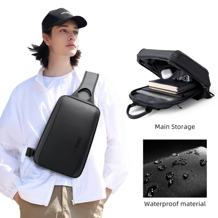 Bg2811 Tas Selempang Bange Sling Bag Shoulder Bag Pria Waterproof
