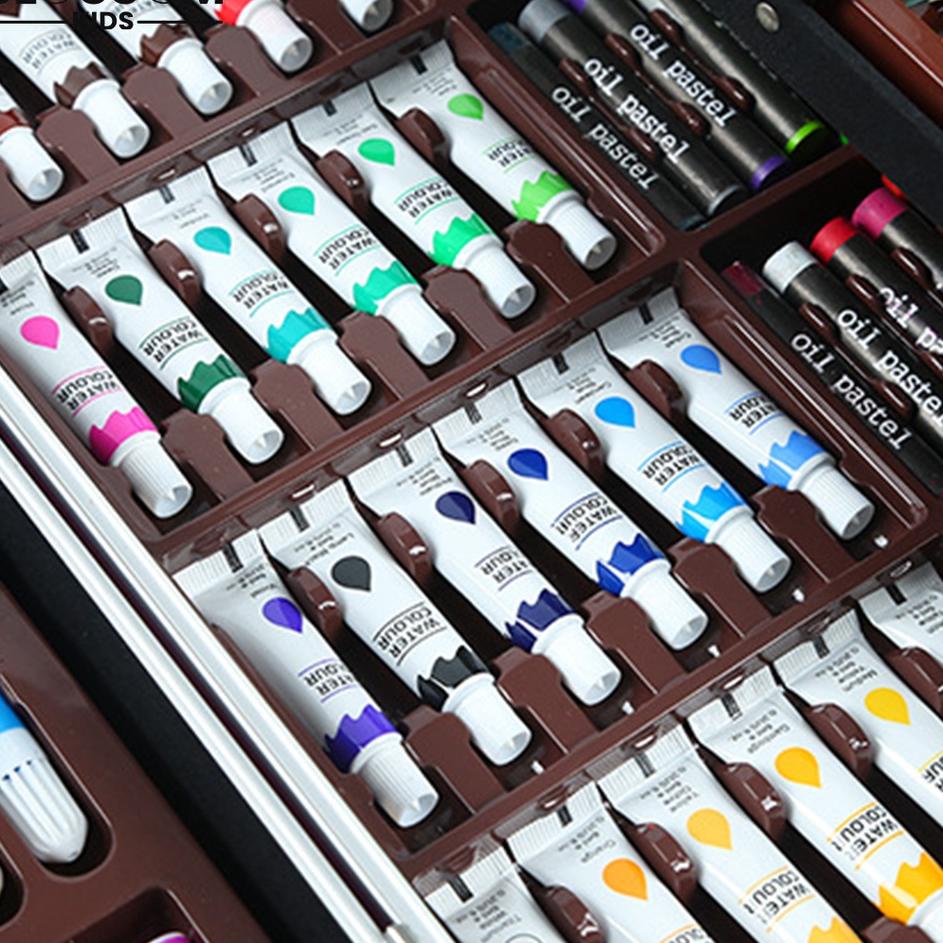 

[274] Crayon Art Set Koper Besi 145pcs Crayon Oil Paste Krayon Mewarnai Pensil Warna Cair Perlengkapan Tulis Sekolah - Blossom Kids ❃