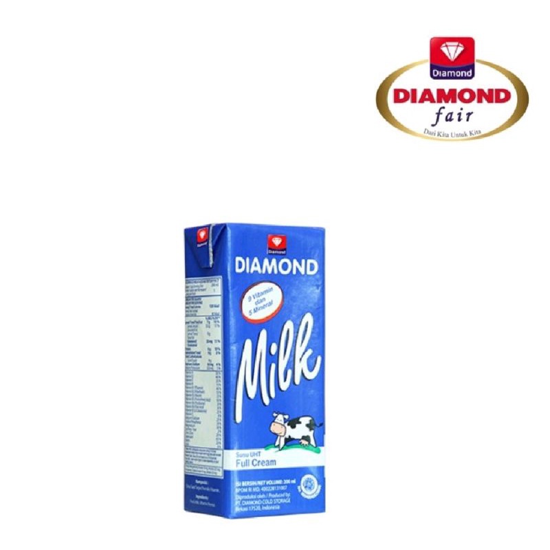 

Susu UHT Full Cream Diamond kemasan 1000ml