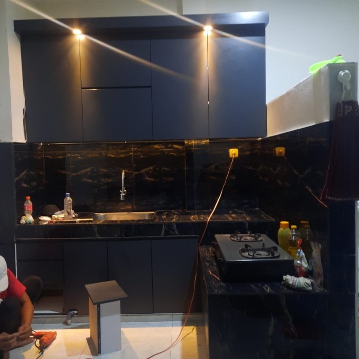 kitchen set minimalis modern hpl custom