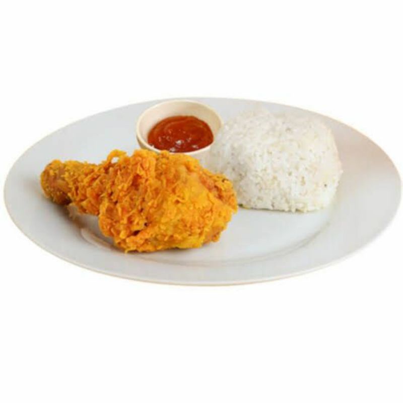 Nasi Ayam Fried chicken