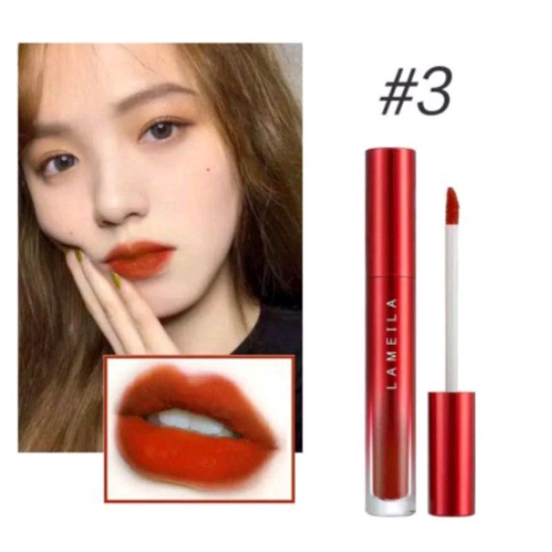 Lipstik LAMEILA 2026 velvet waterproof lip glaze berkualitas