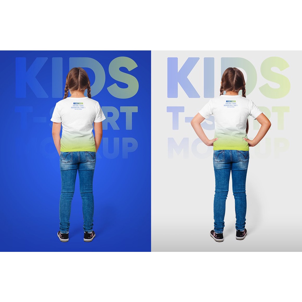 Kids Girl T-Shirt Mockups Vol2 Part 1