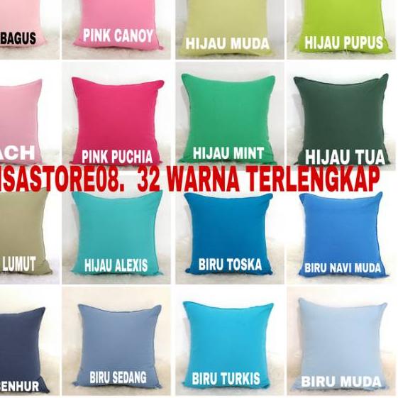 SARUNG BANTAL KURSI/SOFA Polos   40X40