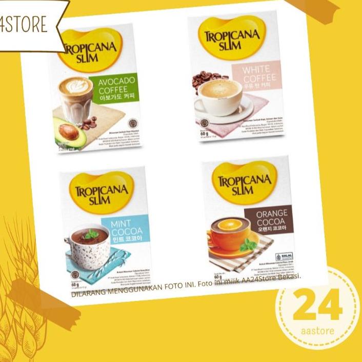 

Dijamin Ori>/ Tropicana Slim Mint Cocoa/Avocado Coffee/White Coffee/Orange cocoa