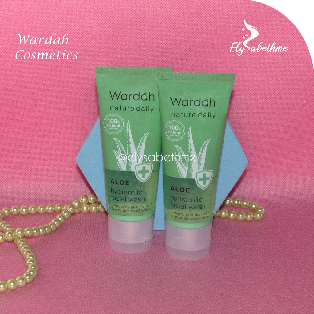 ✿ELYSABETHME✿ 🅆 🄰 🅁 🄳 🄰 🄷 Wardah Aloe Hydramild Series | Face wash Aloe gel moisturizer Toner