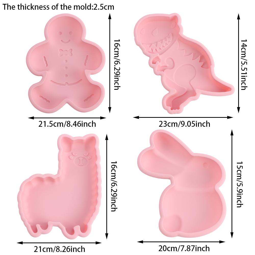 SOLIGHTER Alpaca Shaped Mold Silicone Mould Mousse Cake Easter Mold Alpaca Cake Mold Mousse Cake Mold Bunny Molds for Chocolate