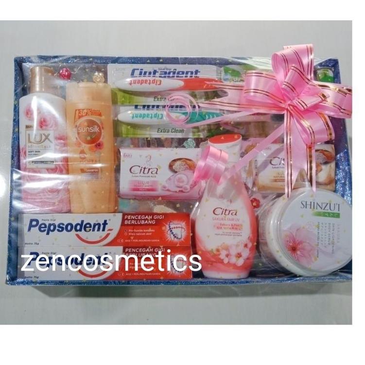 Paket Seserahan Satu Set Perlengkapan Mandi  Box/ Parsel Hantaran Nikah W7E1