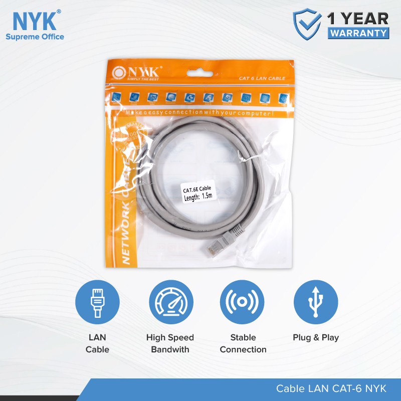 Kabel Lan Cat 6 Wifi Internet Utp Cat6 1.5m 3m 5m 10m 15m 20m 25m 30m