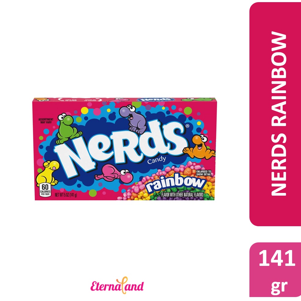 

Nerds Rainbow 5 oz (141.7 gr) - Permen Asem aneka rasa nerds impor