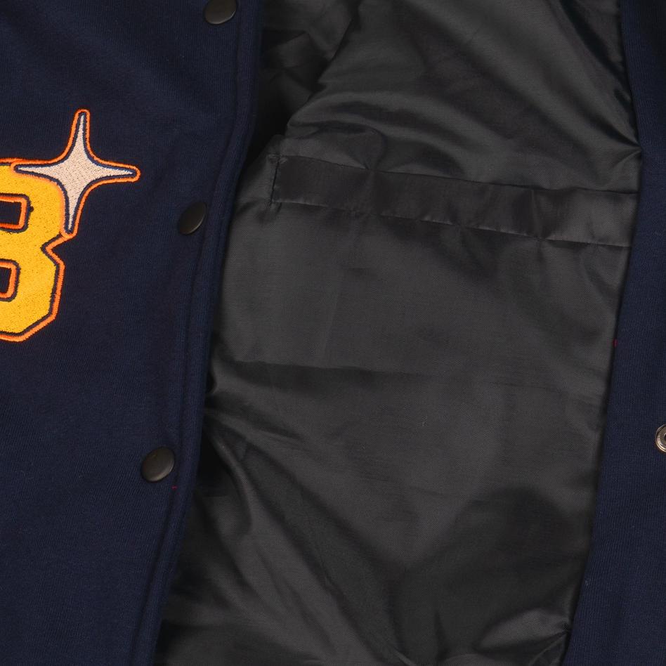 Stok Terbatas Himside - Kenta Navy Varsity Jacket