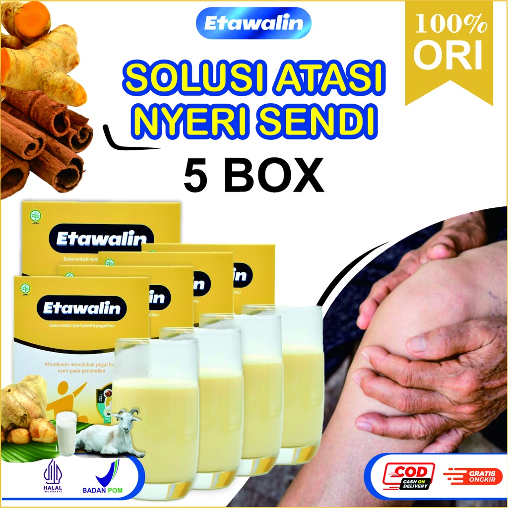 

5 BOX ETAWALIN ASLI 100% ORIGINAL | Susu Kambing Ori Asli Ampuh Atasi Nyeri Sendi dan Tulang HALAL