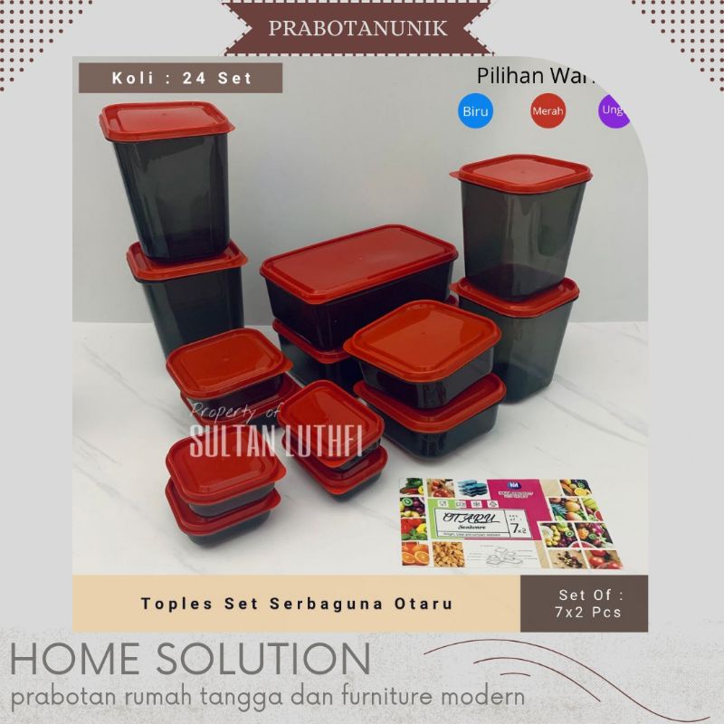 Toples Set Serbaguna OtaruBox Calista Set Box Serbaguna 14 Pcs/ Box Otaru Set 14 Pcs/ Toples Calista