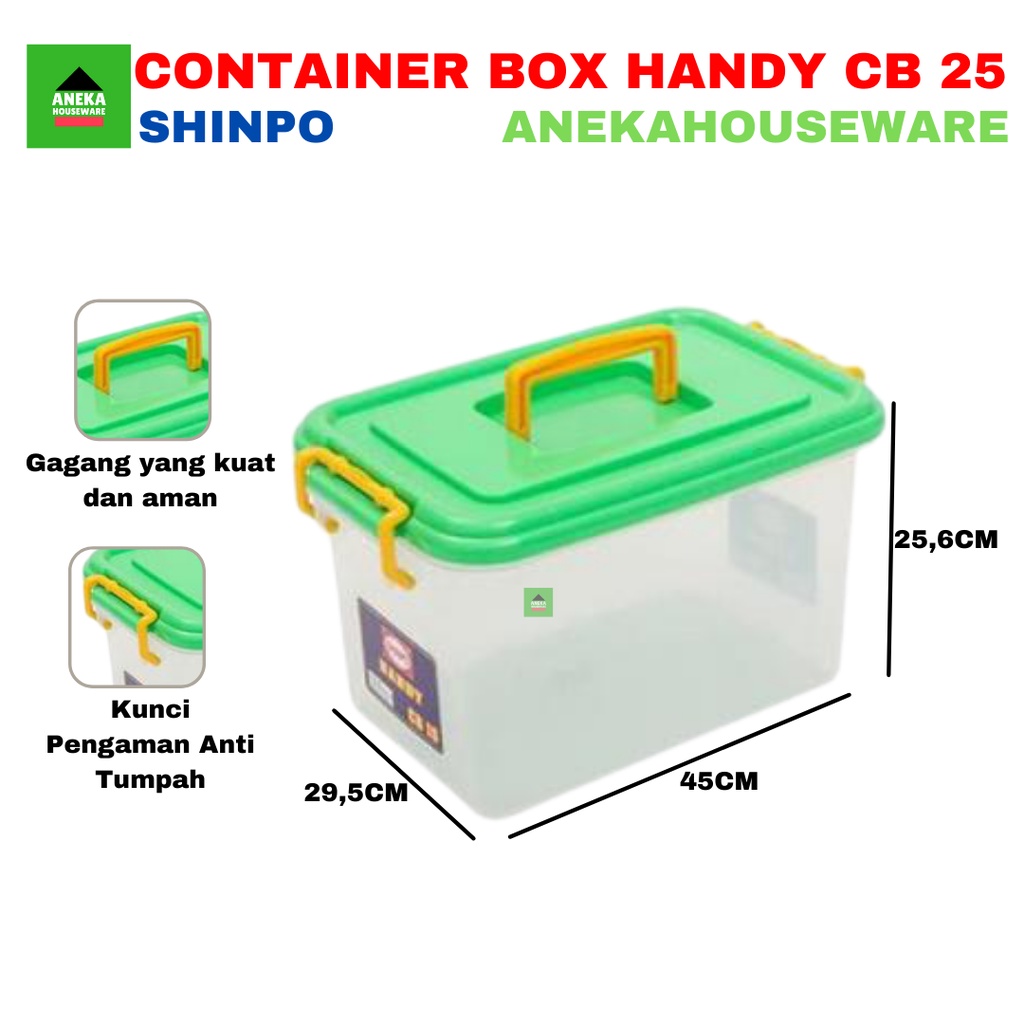 Container Box Handy 23Ltr 133-3 CB25 Shinpo