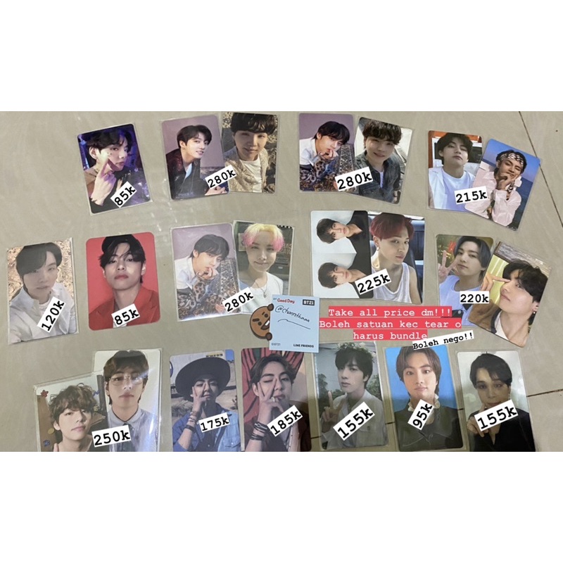 WTS PHOTOCARD BTS TAE TEAR O JK TEAR O