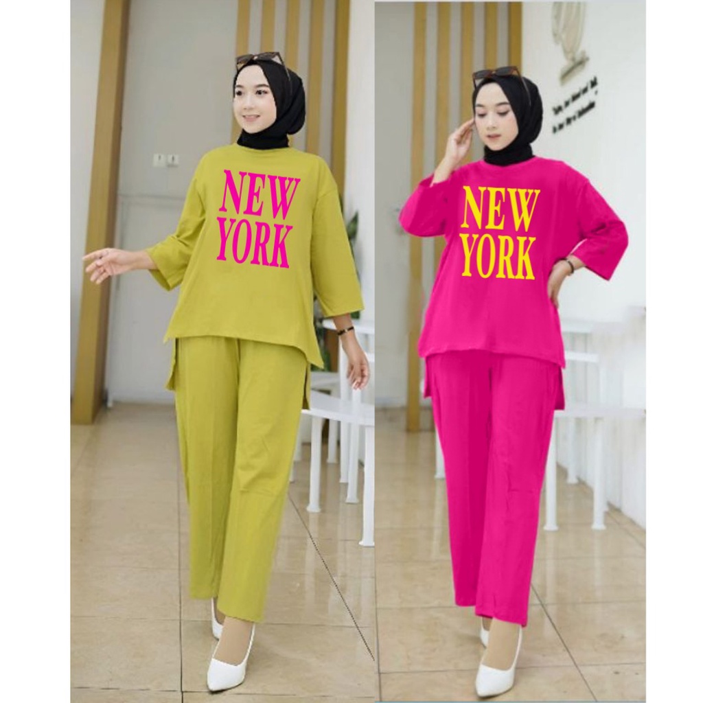 Setelan Tunik NewYork/Fashion Muslim Senyawa