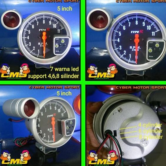 Tachometer Rpm Type R . Tachometer Mobil Racing Typer . Rpm Mobil