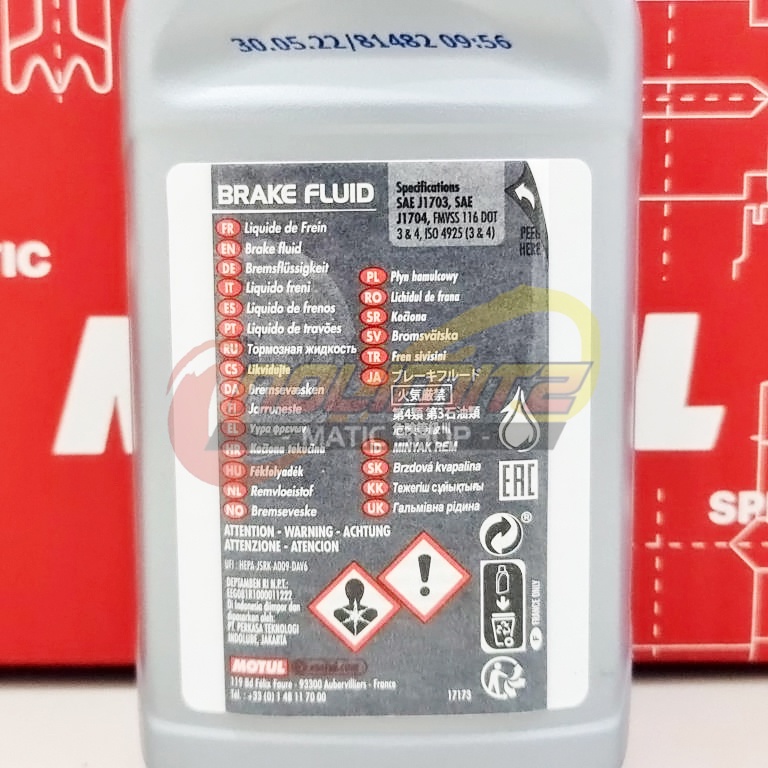 Oli Minyak Rem Motul DOT 3&amp;4 500ml Brake Fluid NMAX Aerox XMAX ADV PCX
