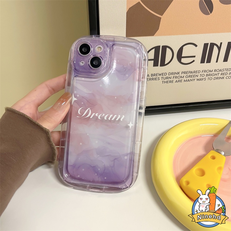 IPHONE Casing Kompatibel Untuk Iphone14 13 12 11 Pro Max X Xr Xs Max8 7 6 6s Plus Se2020 Dream Star Clear Sabun Phone Case Anti Jatuh Airbag Bumper Shockproof Soft Case Cover Pelindung