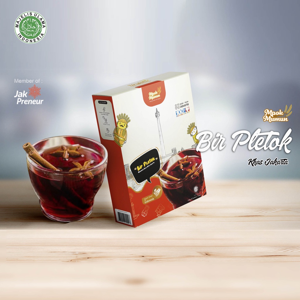 Bir Pletok Sachet bubuk Oleh Oleh dari jakarta khas betawi original - Mpok Mumun