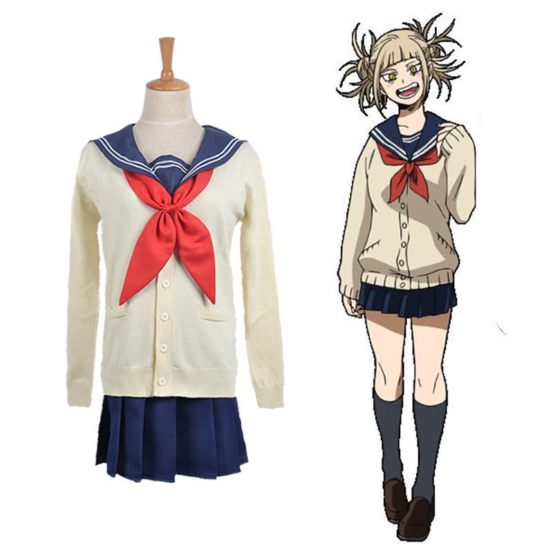 [MikanHiro Store] Toga Himiko My Hero Academia cosplay costume sailor suit college style JK COS suit