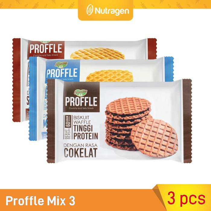 

⭐BISA COD⭐ Proffle High Protein Waffle Mix isi 3