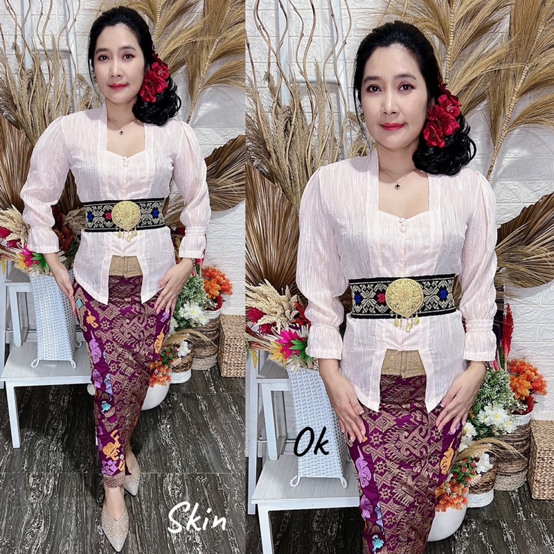 kebaya jadi sifon serat kayu