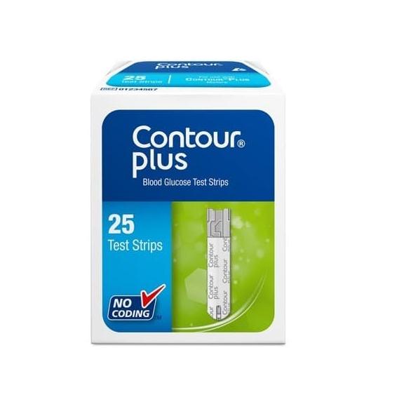 Big Sale - Ascensia Diabetes Care - Contour Plus Strip Test Gula Darah 25 Strip .,
