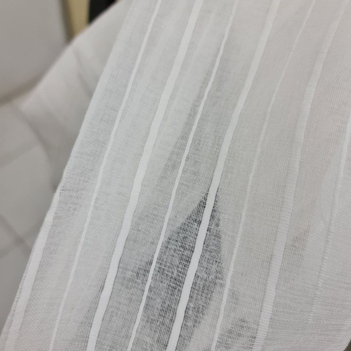 VITRASE POLOS MINIMALIS PELAPIS GORDEN VOILE KAIN PUTIH TRANSPARAN -CG