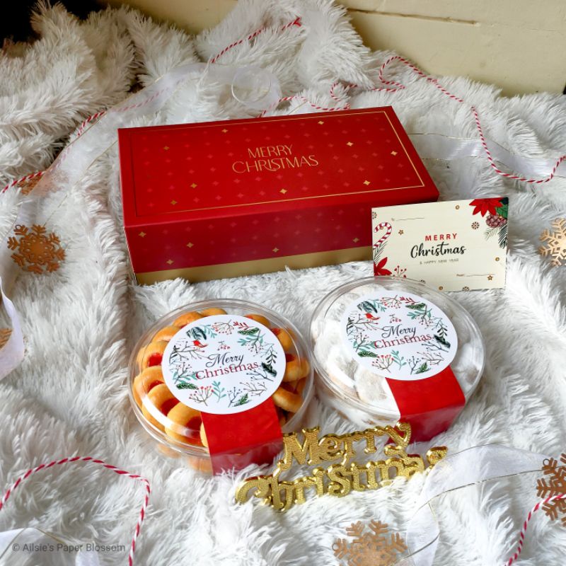 

Hampers Natal & Tahun Baru - Christmas Hampers - Free Card & Paperbag Parsel Natal Kue Kering Bisa