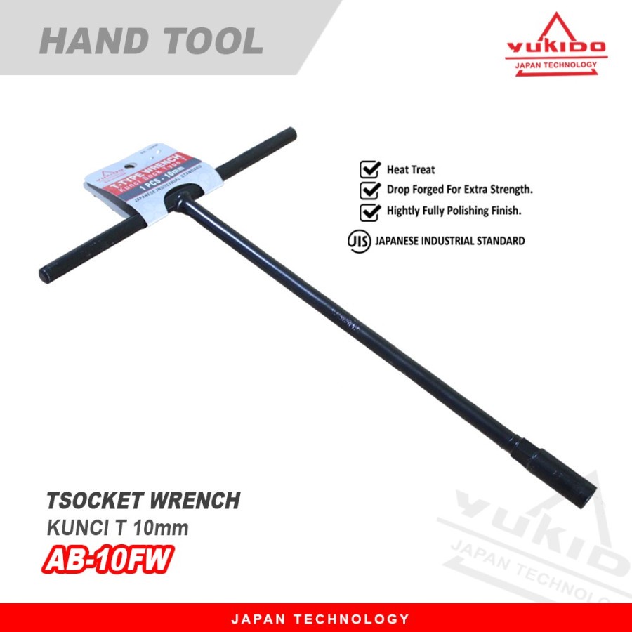HOT PROMO CUCI GUDANG!!!Kunci Shock T hitam Vanadium Shocket Wrench 8-14mm Bahan Kuat Anti Karat - 6532 8-14 mm yukido BISA COD
