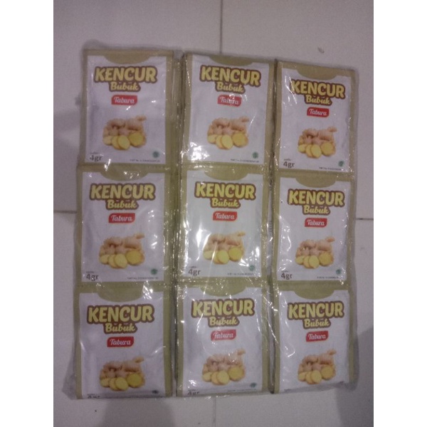 Kencur Bubuk Tabura 1 Renteng / Kencur Bubuk 500 x 12 sachet