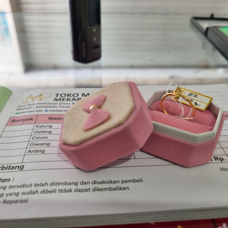 emas 22/700.  16k kadar tinggi