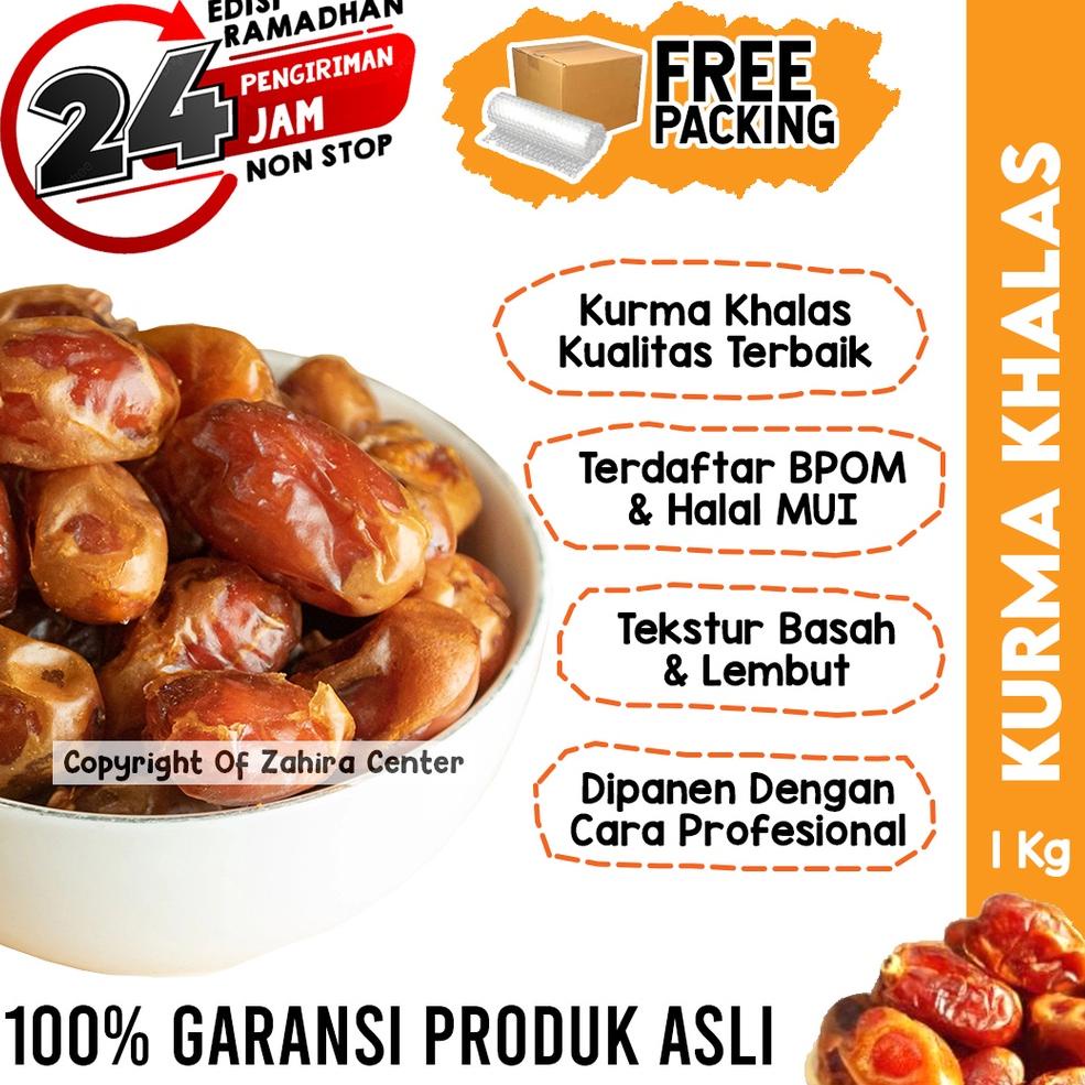 

PRODUCT TERLARIS Kurma Premium Al Saad KHALAS 1KG Asli Arab Saudi Manis MPASI Booster Nabeez Legit Madu Mesir Sukari ★ 870