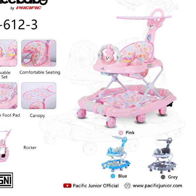 [SQ7]SPACE BABY Baby Walker SB  611-3 / 612-3/ 615-3 / 618-3-EXCLUSIVE!