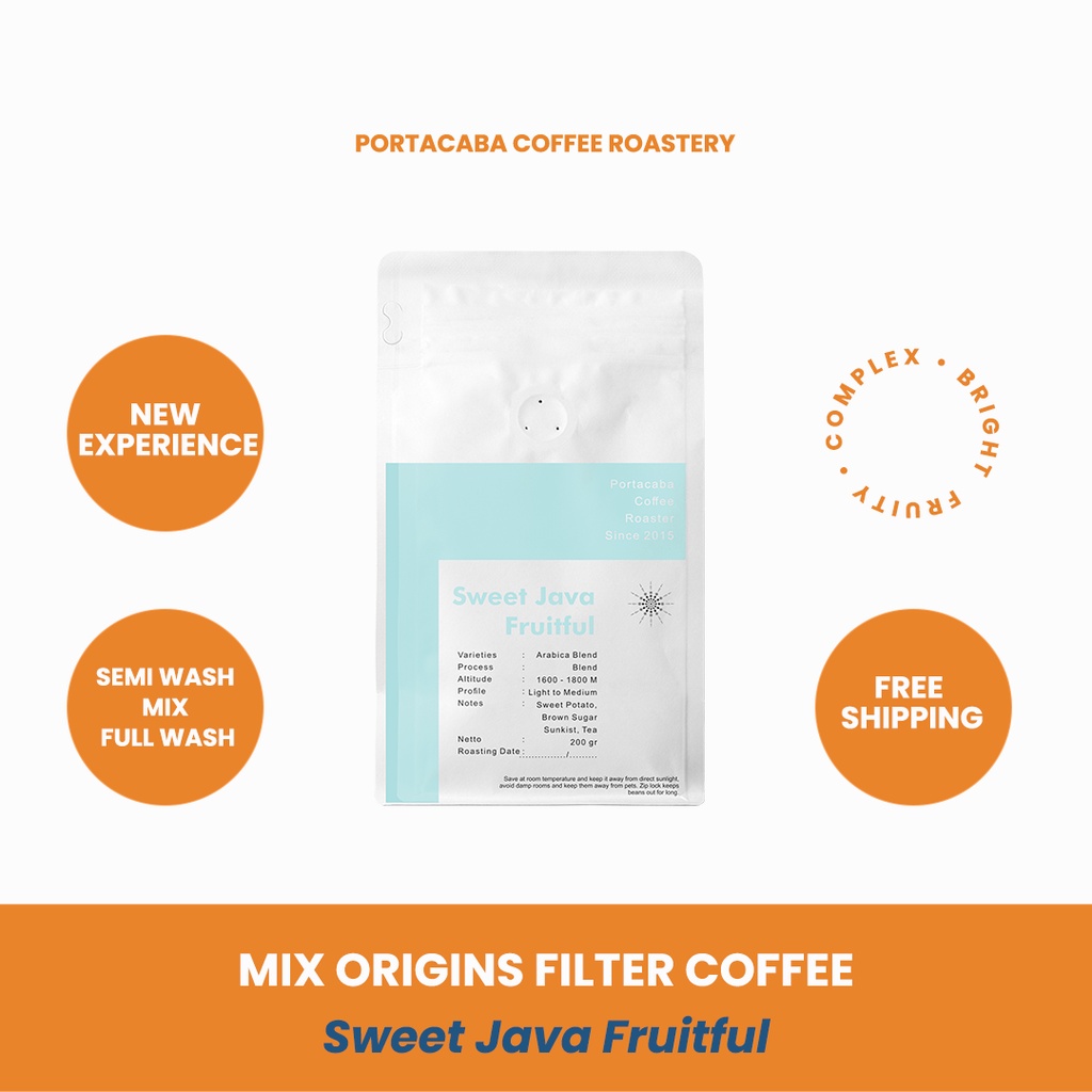 

Sweet Java Fruitful Drip Bag Coffee - (kopi instan filter) by Portacaba